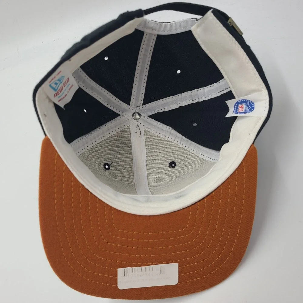 Vintage Cleveland Browns Hat Strapback New Era Black Orange NFL Wool Blend Men